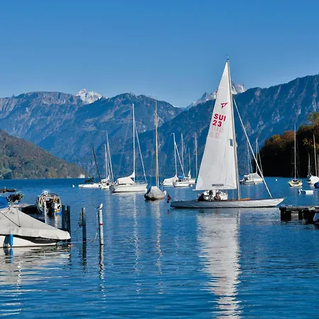 Niesen In See- Und Bergnaehe, Modern, Erdgeschoss, Ohne Treppen, 4 Gaeste