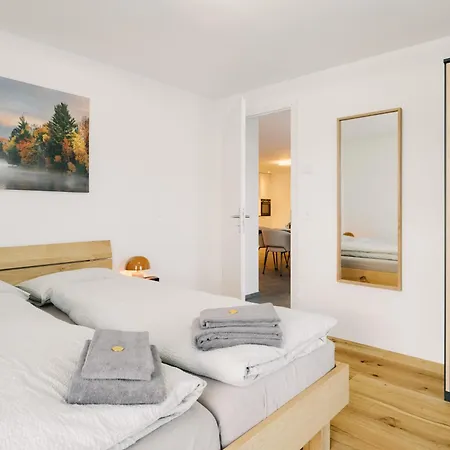 Niesen In See- Und Bergnaehe, Modern, Erdgeschoss, Ohne Treppen, 4 Gaeste Appartement *