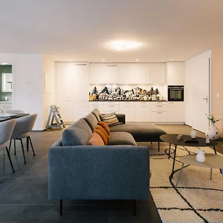 Niesen In See- Und Bergnaehe, Modern, Erdgeschoss, Ohne Treppen, 4 Gaeste