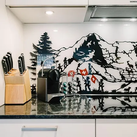 Niesen In See- Und Bergnaehe, Modern, Erdgeschoss, Ohne Treppen, 4 Gaeste