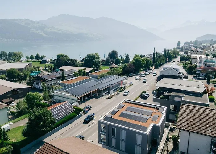 Niesen In See- Und Bergnaehe, Modern, Erdgeschoss, Ohne Treppen, 4 Gaeste Apartmán