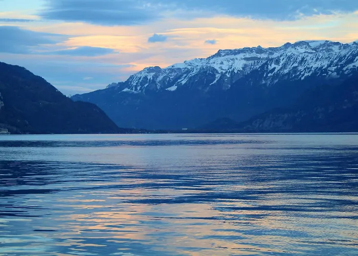 Niesen In See- Und Bergnaehe, Modern, Erdgeschoss, Ohne Treppen, 4 Gaeste Apartmán