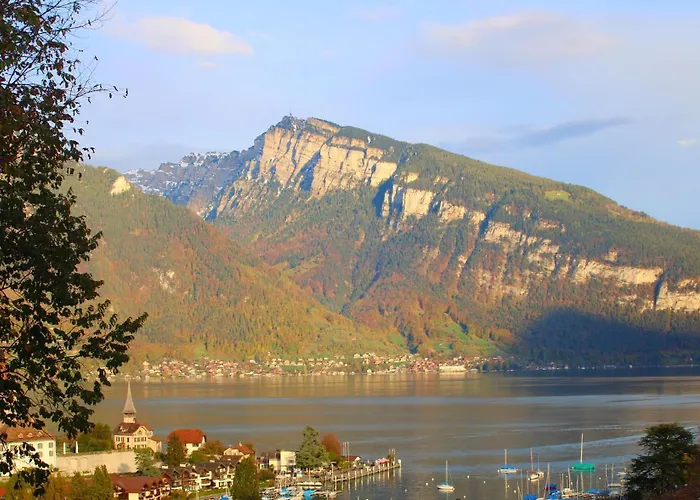 Niesen In See- Und Bergnaehe, Modern, Erdgeschoss, Ohne Treppen, 4 Gaeste Apartmán *