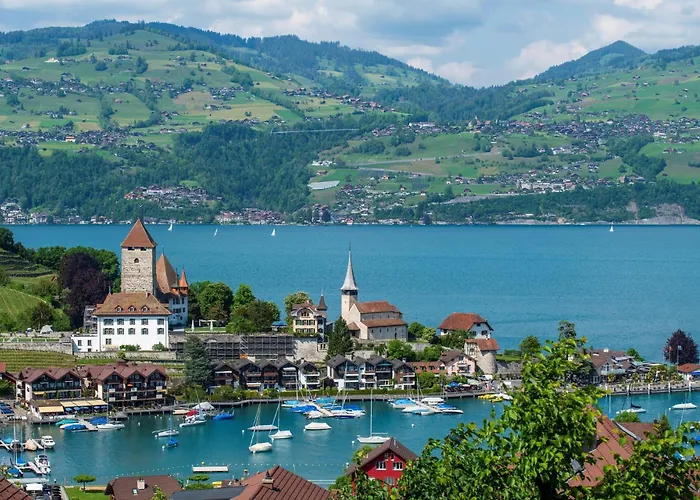 Niesen In See- Und Bergnaehe, Modern, Erdgeschoss, Ohne Treppen, 4 Gaeste Apartmán *