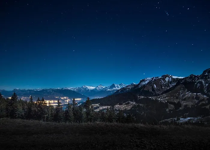 Niesen In See- Und Bergnaehe, Modern, Erdgeschoss, Ohne Treppen, 4 Gaeste Spiez