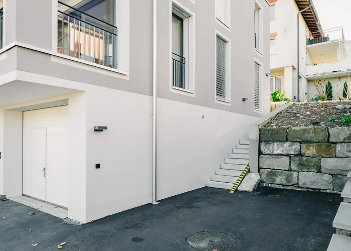 Niesen In See- Und Bergnaehe, Modern, Erdgeschoss, Ohne Treppen, 4 Gaeste Apartmán *