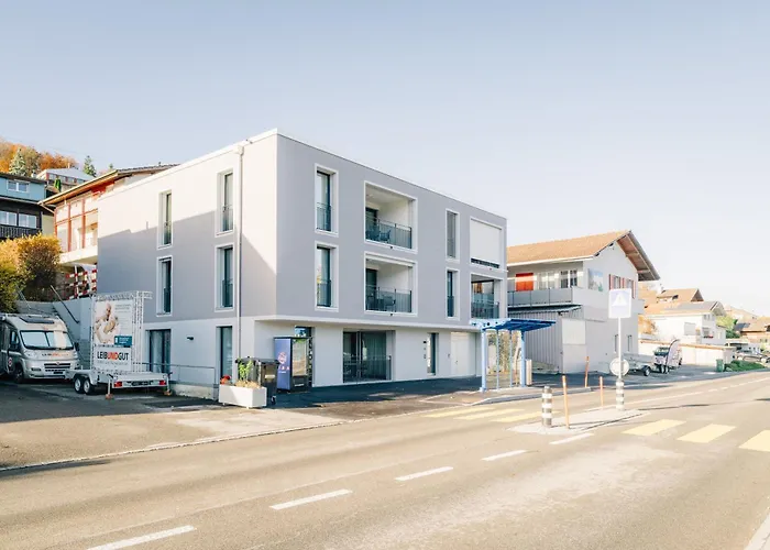 Apartmán Niesen In See- Und Bergnaehe, Modern, Erdgeschoss, Ohne Treppen, 4 Gaeste Spiez