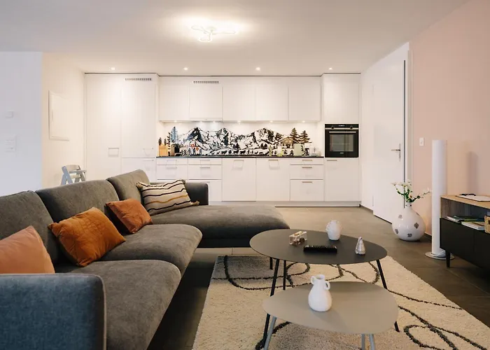 Niesen In See- Und Bergnaehe, Modern, Erdgeschoss, Ohne Treppen, 4 Gaeste *